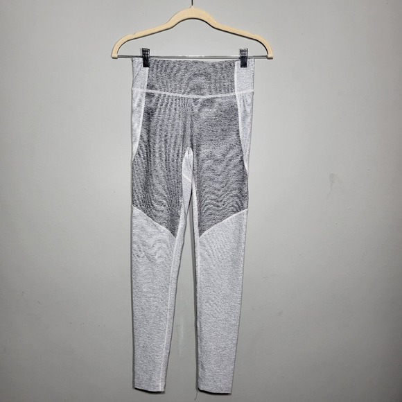 NWOT OUTDOOR VOICES Size Small Leggings 7/8 Heather Gray Warm Up Colorblock - Picture 3 of 13